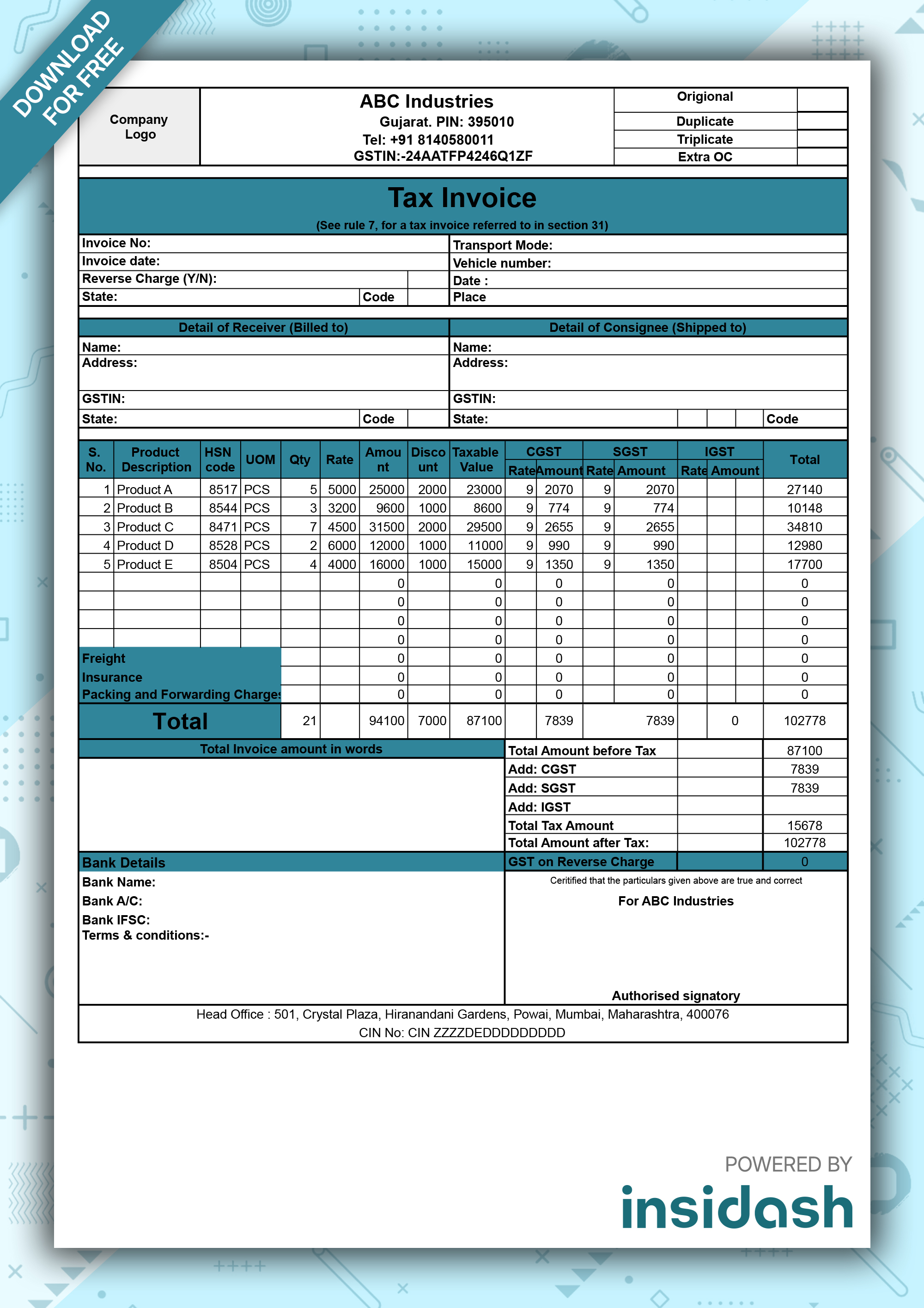 GST Format 04